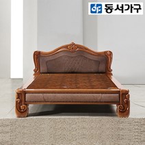 동서가구 LV 프리미엄 원목 퀸 흙침대 19종, 18.대봉황 Q흙침대(황토볼) (919136-2)브라운