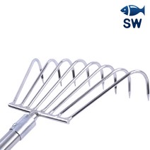 SW피싱 수초 갈고리 갈구리 제거기 낚시 낫 스테인레스 민물 수초치기 갈퀴