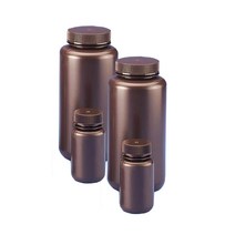 HDPE 갈색 광구병 실험실 시약병 보관통, HDPE갈색광구500ml-12개(581340)