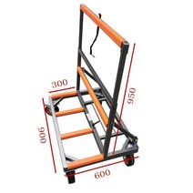 거울 카트 구르마 대차 접이식 유리 대리석 무거운, 평바닥 트롤리 다용도 카트