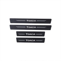 car trunk door sill anti scratch decal 탄소 섬유 스티커 for dacia logo spring lodgy dokker Duster logan san, dacia-b용 4개