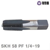 EUX624384(1EA) 파이프탭-Inch (반품불가)태화툴 1 4-19 SKH 13.157 58 PF