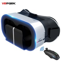 메타버스 vr 가상현실 V5 스마트 안경 헤드셋 게임 영화 디바이스, 화이트 V5 VR 안경+블루투스 리모콘