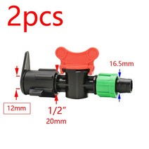농약 호스 농업용 점적 관수 2pcs16mm 관개 드립 테이프 커넥터 농장 물 절약 관개 시스템 조인트 정원 수돗물 커플러, g
