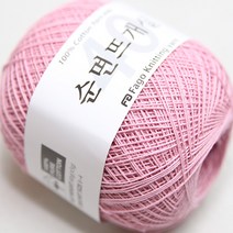 더울 뜨개 구정 도일리 면실 순면뜨개실 40수, 407무궁화