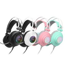 ABKO N550 ENC 7.1 RGB 노이즈 캔슬링 헤드셋 (민트)