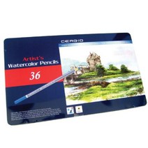 [∂LL7] 세르지오 수채색연필 36 학습용 교육용 그림 미술 학교 수업 학생_h§eEA, 옵션없음($#%), §본상품§e