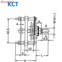 셀렉터스위치 로타리스위치 2단 3단 1pc 세라믹 로터리 스위치 밴드 채널 선택기 kcx(소) kcz(중)kct(대), kct, 6p3t