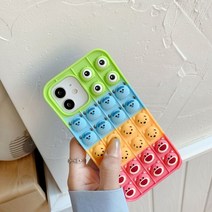 아이폰 12 프로 맥스 11 PRO XR X SE2 귀여운 몬스터믹스 팝잇 푸쉬팝 꾹꾹이 소프트 케이스