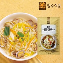 [청수식품] 청수 해물칼국수 1인분 110g x 1봉, 없음, 상세설명 참조