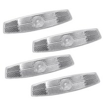 4 pcs 자전거 바퀴 반사 스트립 스포크 반사판 안전 경고등 엠티비 도로 사이클링 반사경