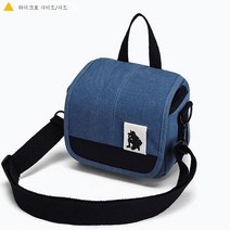 적용하다소니 캔버스 카메라 가방 적용하다 후지 마이크로 숄더백 적용하다캐논 미러리스 카메라 가방 적용하다니콘 빈티지 숄더백 남녀편휴대하다, 하늘색 벨트