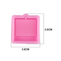사진 프레임 키 체인 에폭시 수지 금형 귀걸이 펜던트 실리콘 DIY 공예 폴리머