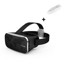 VR VR기기VR 파크 3D 광각 전체 화면 가상 현실 안경 스마트 폰 안드로이드 IOS 고글 렌즈 블루투스 제어, 03 White handle