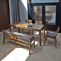 디센 MAJESTIC 마제스틱 원목 식탁세트 2종, 6인용