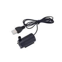 펌프 산업용 미니 워터 음소거 수중 usb 5v 1m 케이블 저소음 정원 홈 분수 도구 diy 키트 수족관 물고기 탱크 액세서리, 검은색