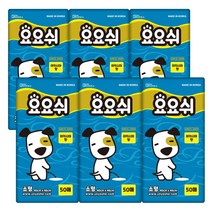요요쉬 배변패드 소형 (40X48cm) 스카이 아카시아향 50매, 6개