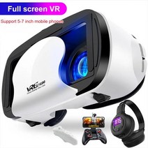 VR AR 프로 3D 안경 가상 현실 풀 스크린 비주얼 광각 5 7 인치 스마트폰 장치 오큘러스 퀘스트 2, 01=onlyglasses