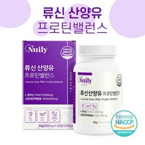 류신 산양유 프로틴 밸런스 정 WPH 네덜란드 산양유 단백분말 단백질 정제 아미노산 로이신 류신 타블렛 유청단백질 알약 HACCP, 90정(2개월) - 둘