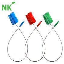 [식공구] 엔케이 관청소솔 (8cm 1.5M로드포함) / 배관 배수구 하수구 파이프 청소 식품공장 HACCP, 초록, 1개