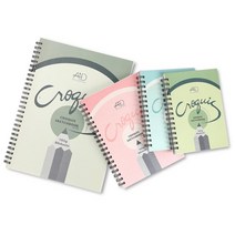 칼라표현 크로키북 B4 105g 80매 10개묶음, 상철제본