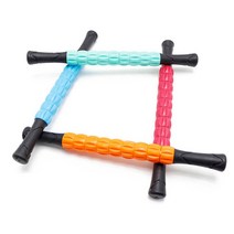 종아리 마사지 스틱 안마봉 근막이완도구 롤러 어깨 승모근마사지기 다리 발마사지기, 9절마사지바 핑크, 1개