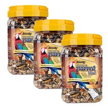 애니멀밥 PSP 스위트 대형 앵무새 사료, 1kg, 3개