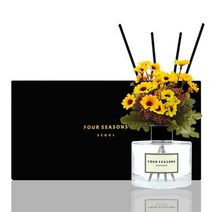 [바보사랑] 포시즌 디퓨저 블랙라벨 선물세트 200ml 데이지 옐로우, 향오일:라일락