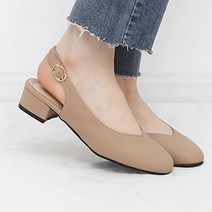 바이로쏘 발등 브이컷 로우힐 슬링백 단화 RZ193