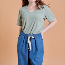 [듀슬] 린넨 브이넥티
