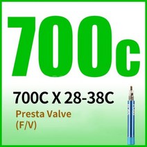 FOSS 자전거 내부 튜브 Presta Schrader 700c/26/27.5/29 인치 펑크 방지 산악 도로 자전거 카메라 내부 타이어 자전거 부품, 700 x 28-38C FV