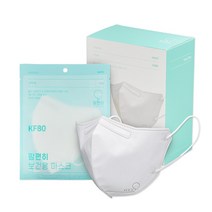 맘편히 KF80 마스크 새부리형 25매 1카톤 국산 귀안아픈마스크, 중형, 흰색