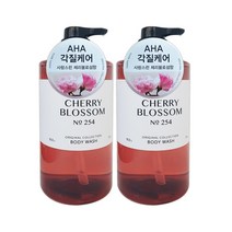 해피바스 오리지널 컬렉션 체리블로섬 바디워시 910g 2개 AHA 각질 케어