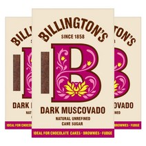 Billingtons 빌링턴 다크 머스코바도 흑설탕 500g 3팩 Dark Muscovado