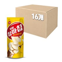 (유통기한 임박제품) 미왕 참마 칩 허니치킨맛 90g 16봉 참마 프레이크 야채칩 마칩 간식 안주 대용량