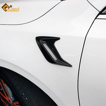 [카라멜] 자동차 휀다 에어덕트 가니쉬 튜닝 몰딩 악세사리 용품, 카본