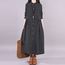60대 원피스 맥시 항아리 50대 가울 중년 여성 휴양지 쉬폰 상견례 엄마