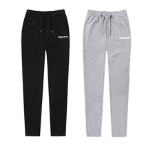 [슈프림] 겨울 기모 트레이닝팬츠 남성기모바지_심플로고 츄리닝바지