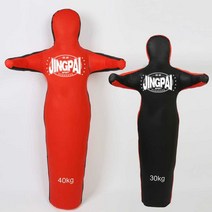 샌드백더미인형 유도인형 레슬링 대형 펀칭백 권투, 20kg 블랙