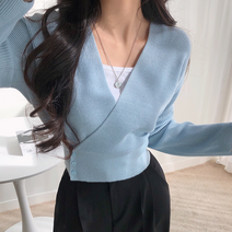 워너비몰 로맨틱 버튼 랩 니트 [5 color]