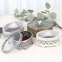 어바웃더홈 엔틱 악세서리 보관함 보석함, 타원 아이보리