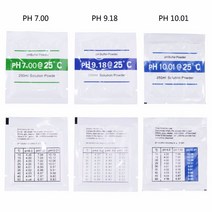 Yieryi 100 피스 PH 미터 측정 교정 솔루션 버퍼 분말 4.01/6.86/7.0/10.01/9.18 Ph, 한개옵션0