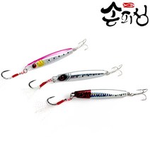손피싱 통영 멸치메탈 메탈지그 우럭 광어 농어, 실버지브라, 30g