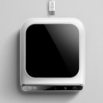 usb 충전식 머그컵 핫 플레이트 음료 히팅 워머 커피 차 컵인덕션 머그 cup 가열, 검은색