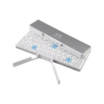 BOW 3블루투스 충전식 무선키보드, 실버, HB199