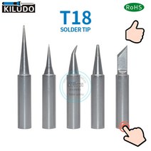 Kiludo 5pcs T18-BL I BRO2 B K 시리즈 납땜 팁 hakko fx-888/888D 철 FX-8801/8802/8803, 11 T18-D32