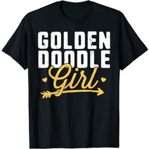 브랜드없음 Goldendoodle Girl T Shirt for Women Kids 강아지 Doodle Gift