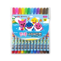 종이나라 핑크퐁 싸인펜 12색, 2개