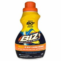 Biz Stain and Odor Eliminator Liquid 비즈 냄새 및 얼룩제거제 1.47Lx2팩 100oz