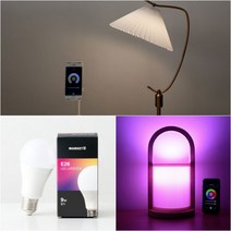 스마트 컬러 전구 E26 LED 소켓 필립스 휴 조명 램프 볼전구, 2.E26 필립스 휴 화이트